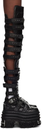 VETEMENTS Black New Rock Edition Gamer Tall Boots