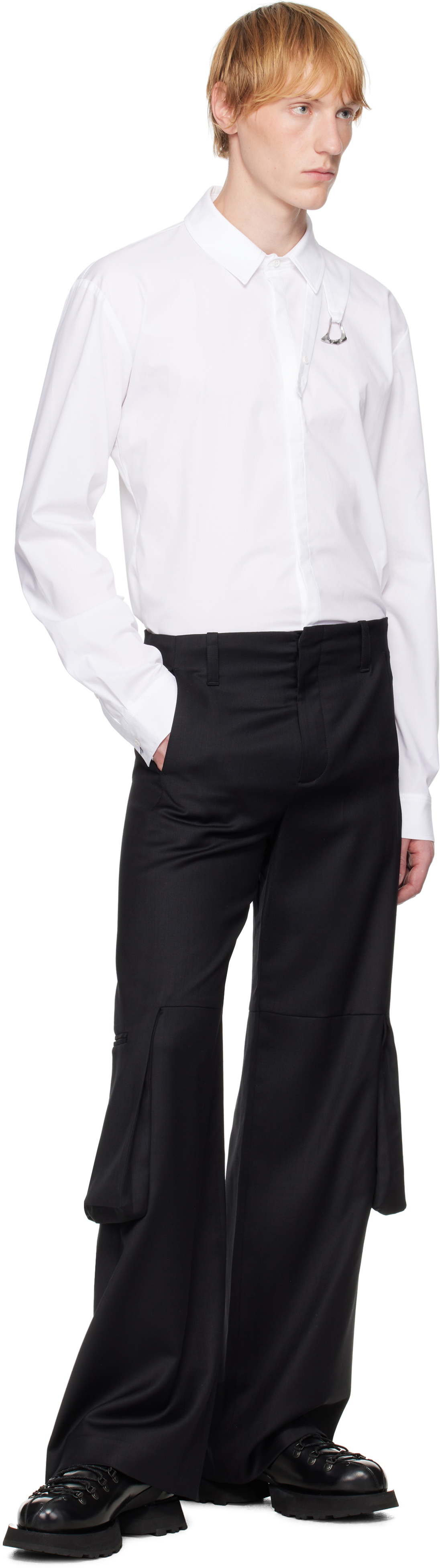 HELIOT EMIL Black Ferro Tailored Cargo Pants