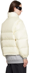 Gucci Off-White Web Convertible Down Jacket