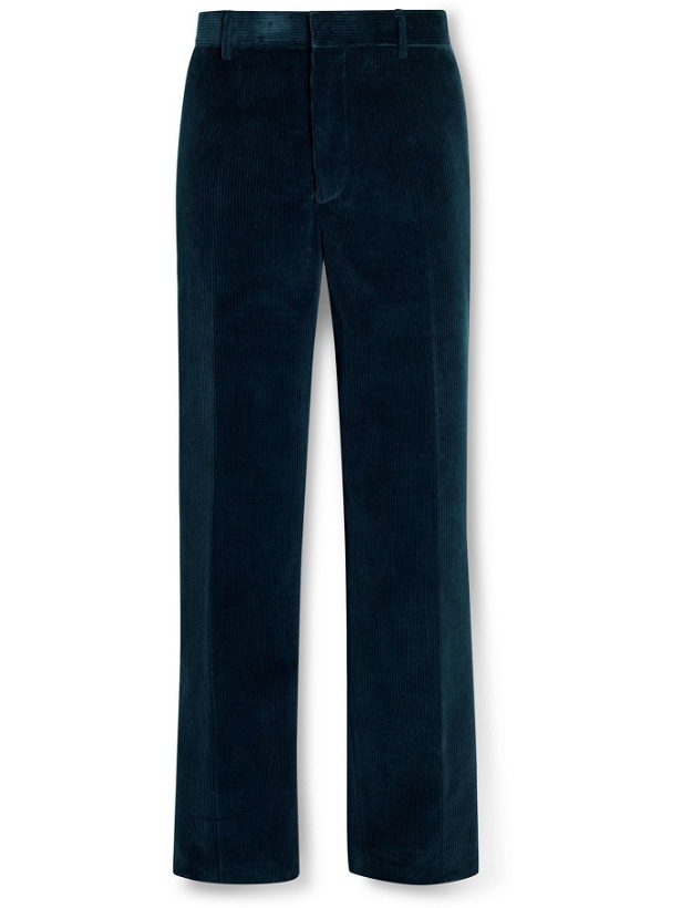 Photo: Tod's - Cotton-Corduroy Trousers - Blue