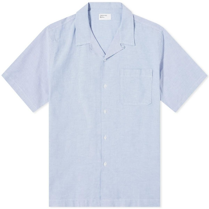 Photo: Universal Works Men's Oxford Cotton Road Shirt in Sky