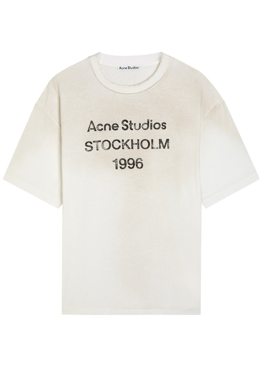 【ksy】アクネ Acne GOJINA DYED Tシャツ 黒 Acne Studios Black Gojina Dyed T-Shirt Acne Studios