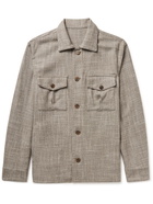 Stòffa - Wool and Silk-Blend Tweed Shirt Jacket - Neutrals