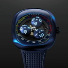 Nubeo Tri-Star Orbit Black Dial Mens Watch NB-6116-0C