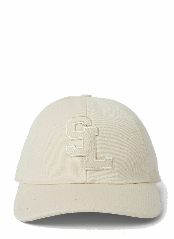 Photo: Logo Patch Baseball Cap in Cream