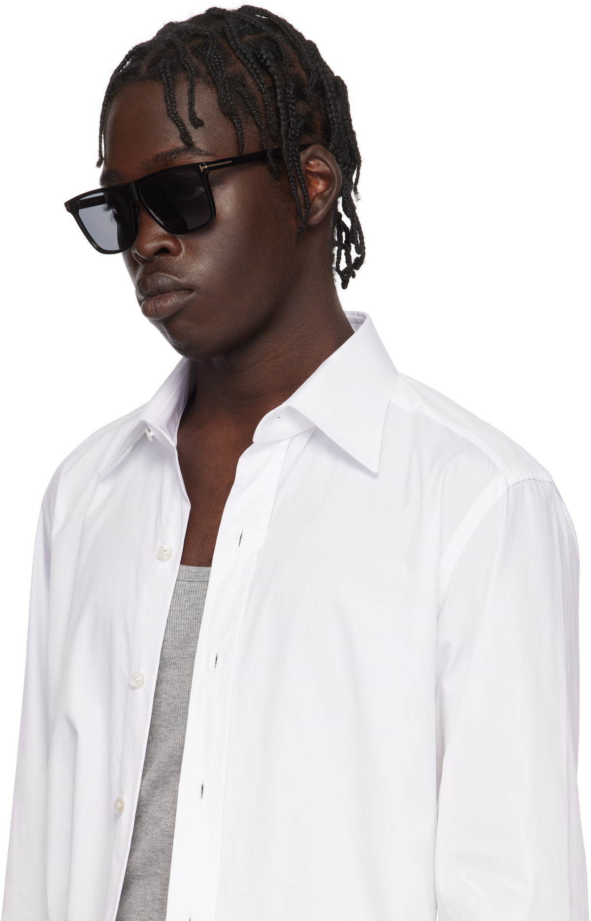 TOM FORD Black Polarized Fletcher Sunglasses TOM FORD