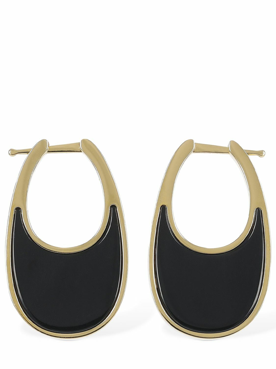 COPERNI - Medium Swipe Lacquered Earrings Coperni