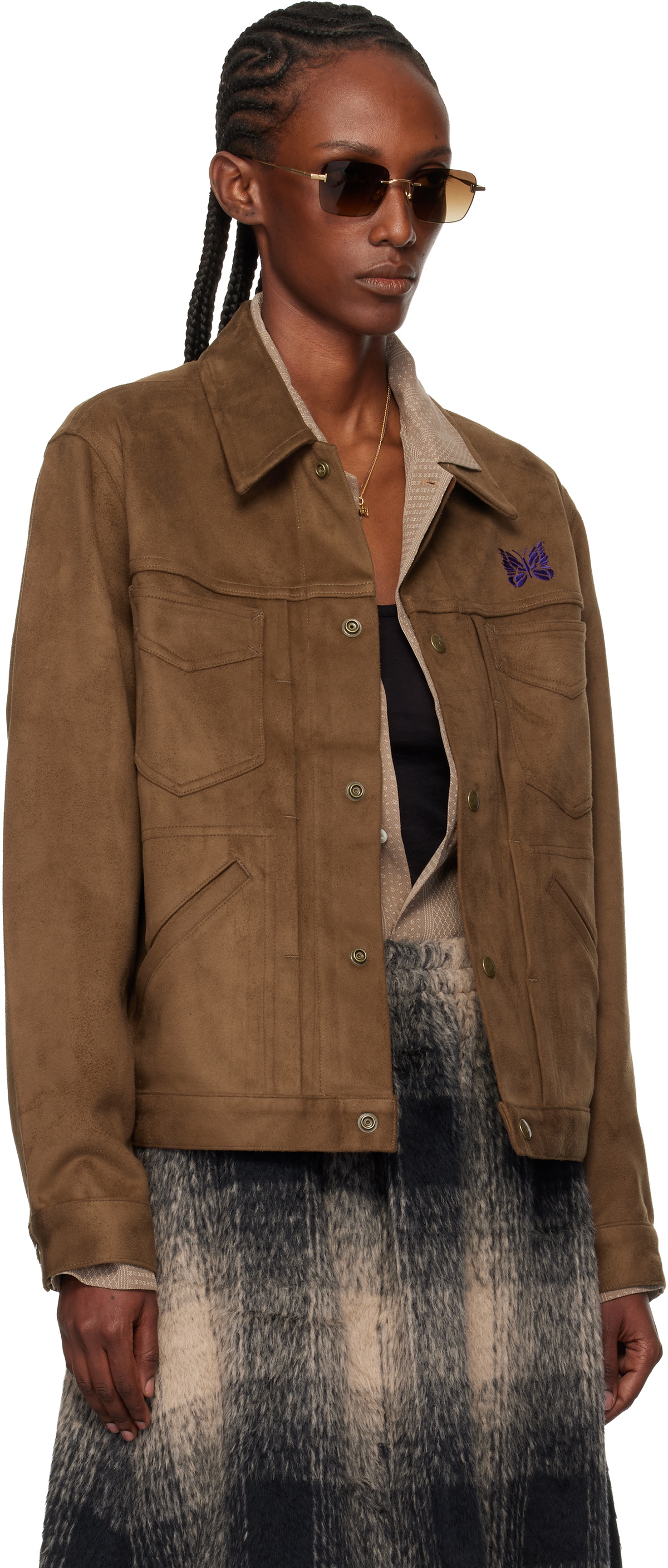 NEEDLES Brown Penny Jean Jacket