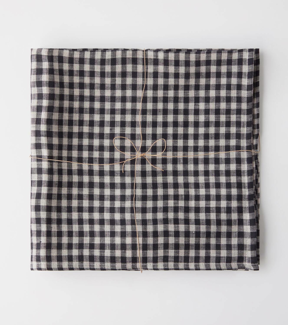 Once Milano Set of 4 gingham linen napkins