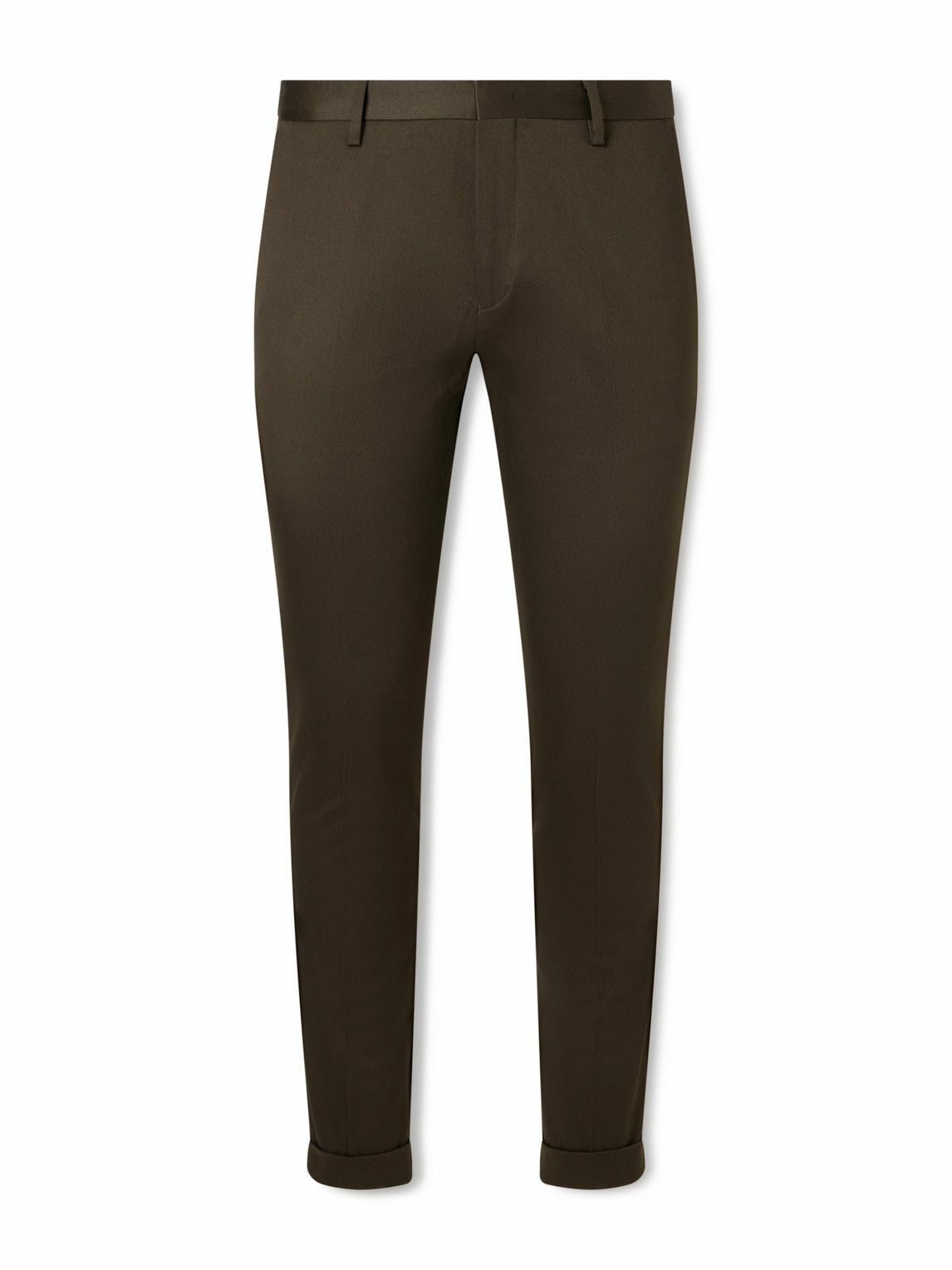Paul Smith - Slim-Fit Cotton-Blend Twill Chinos - Brown