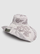 ACNE STUDIOS Tromp L'oeil Lace Print Canvas Hat