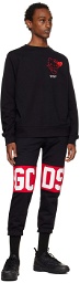 GCDS Black Print Sweatshirt