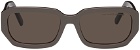 Marc Jacobs Gray Rectangular Sunglasses