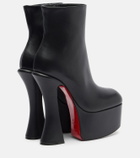 Christian Louboutin Aquabootie 160 leather platform ankle boots