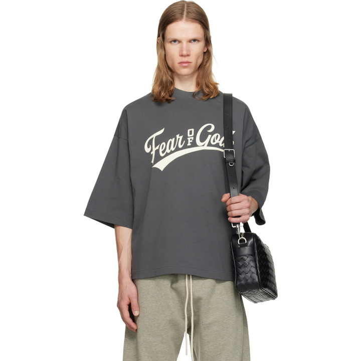 Photo: Fear of God ESSENTIALS Gray Merch T-shirt