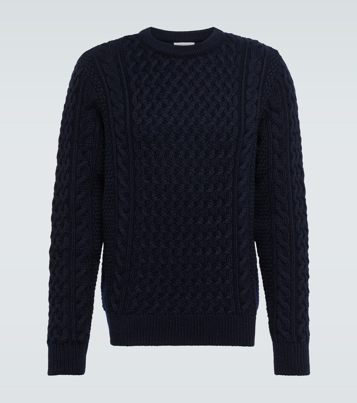 sunspel cable knit jumper
