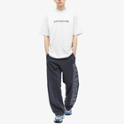 Balenciaga Men's Mirror Logo T-Shirt in Ecru/Black