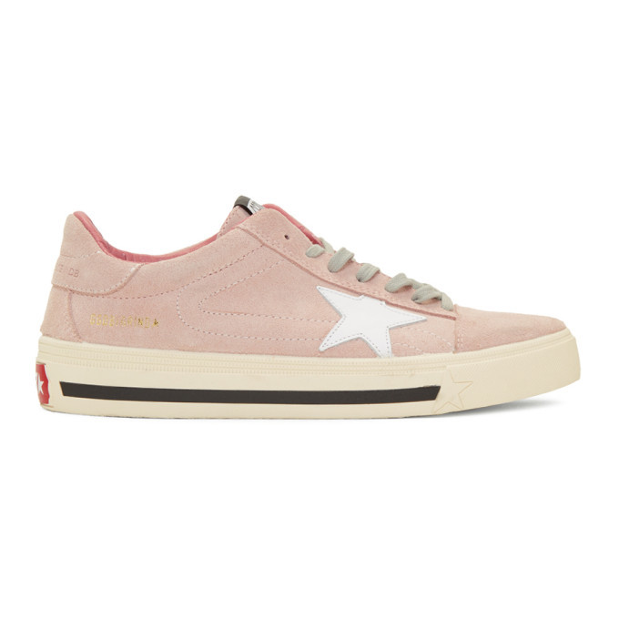 Photo: Golden Goose Pink Suede Grindstar Sneakers