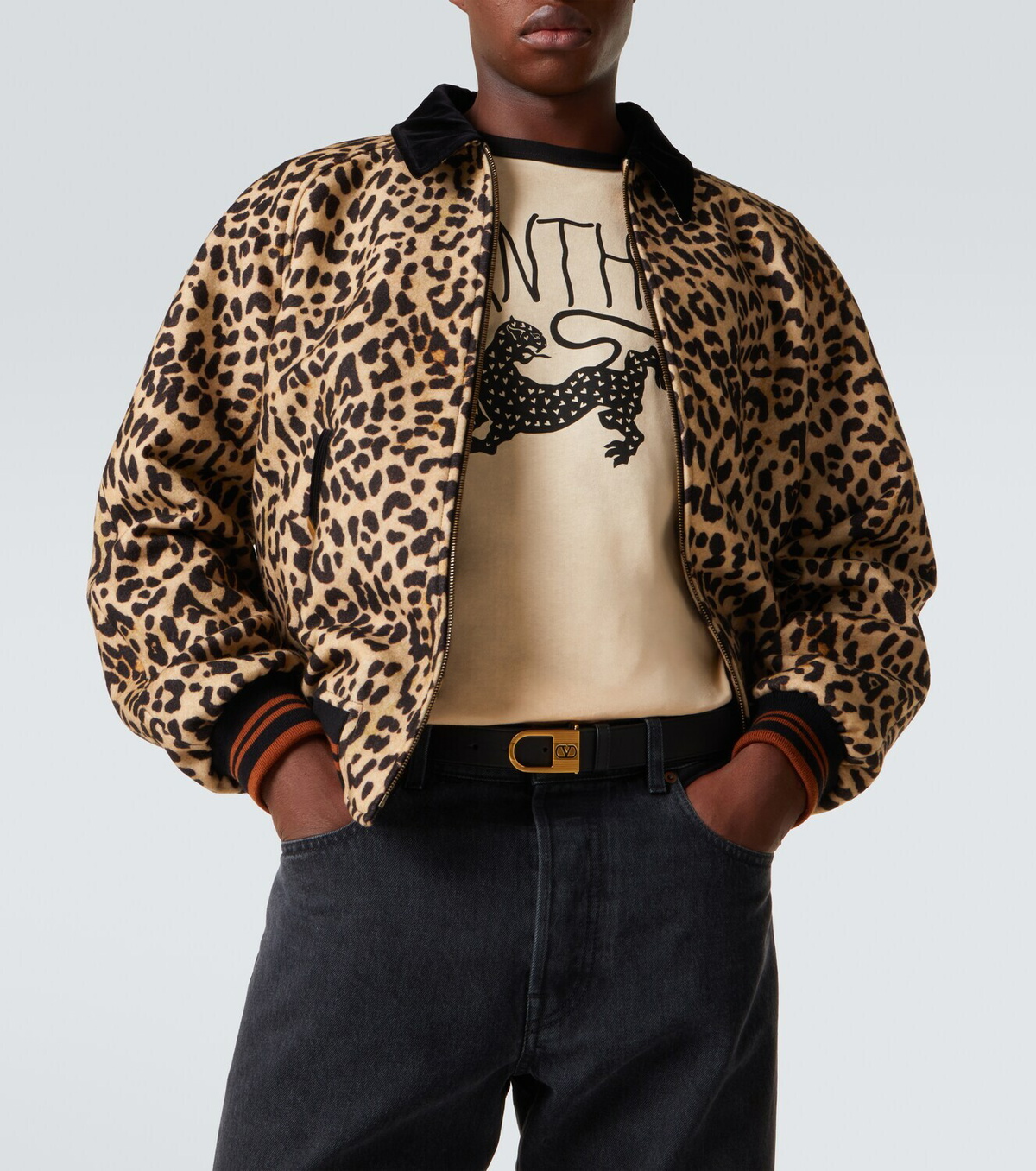 Valentino Printed cotton jersey T-shirt