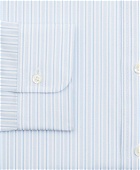 Brooks Brothers Men's Stretch Madison Relaxed-Fit Dress Shirt, Stripe | Blue