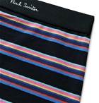 Paul Smith - Striped Stretch-Cotton Boxer Briefs - Black