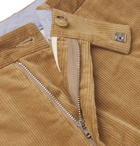 Beams Plus - Cropped Cotton-Blend Corduroy Trousers - Neutrals