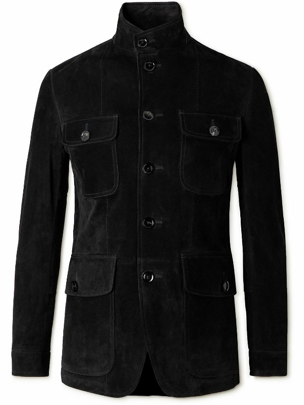 Photo: TOM FORD - Suede Field Jacket - Black