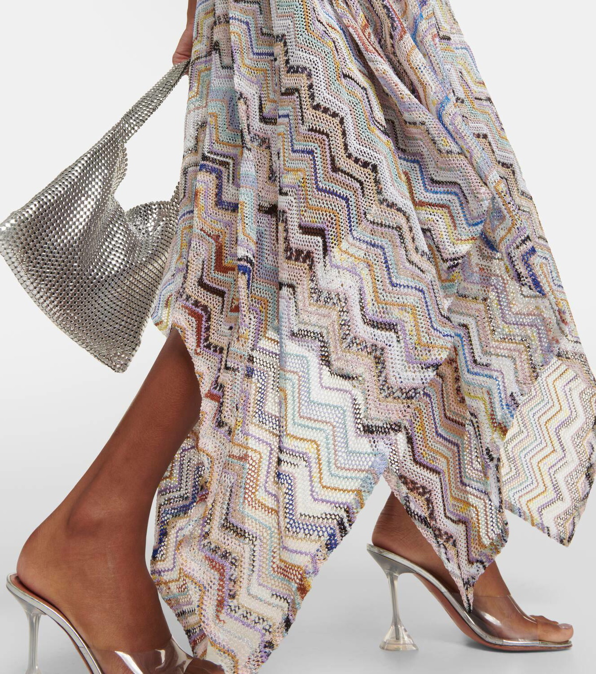 Missoni Mare Zig Zag lamé beach dress