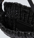 Nanushka - Busket Baguette woven shoulder bag