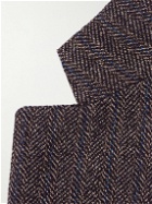 Loro Piana - Torino Pinstripe Herringbone Cashmere-Tweed Blazer - Brown