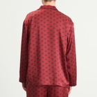 SKIMS Men's Sateen Sleep Set in Red Heart Halfdrop
