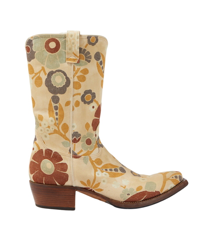 Photo: Prada Floral canvas cowboy boots