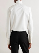 SAINT LAURENT - Grandad-Collar Bib-Front Cotton-Poplin Tuxedo Shirt - White