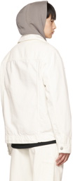 Objects IV Life White Paneled Denim Jacket