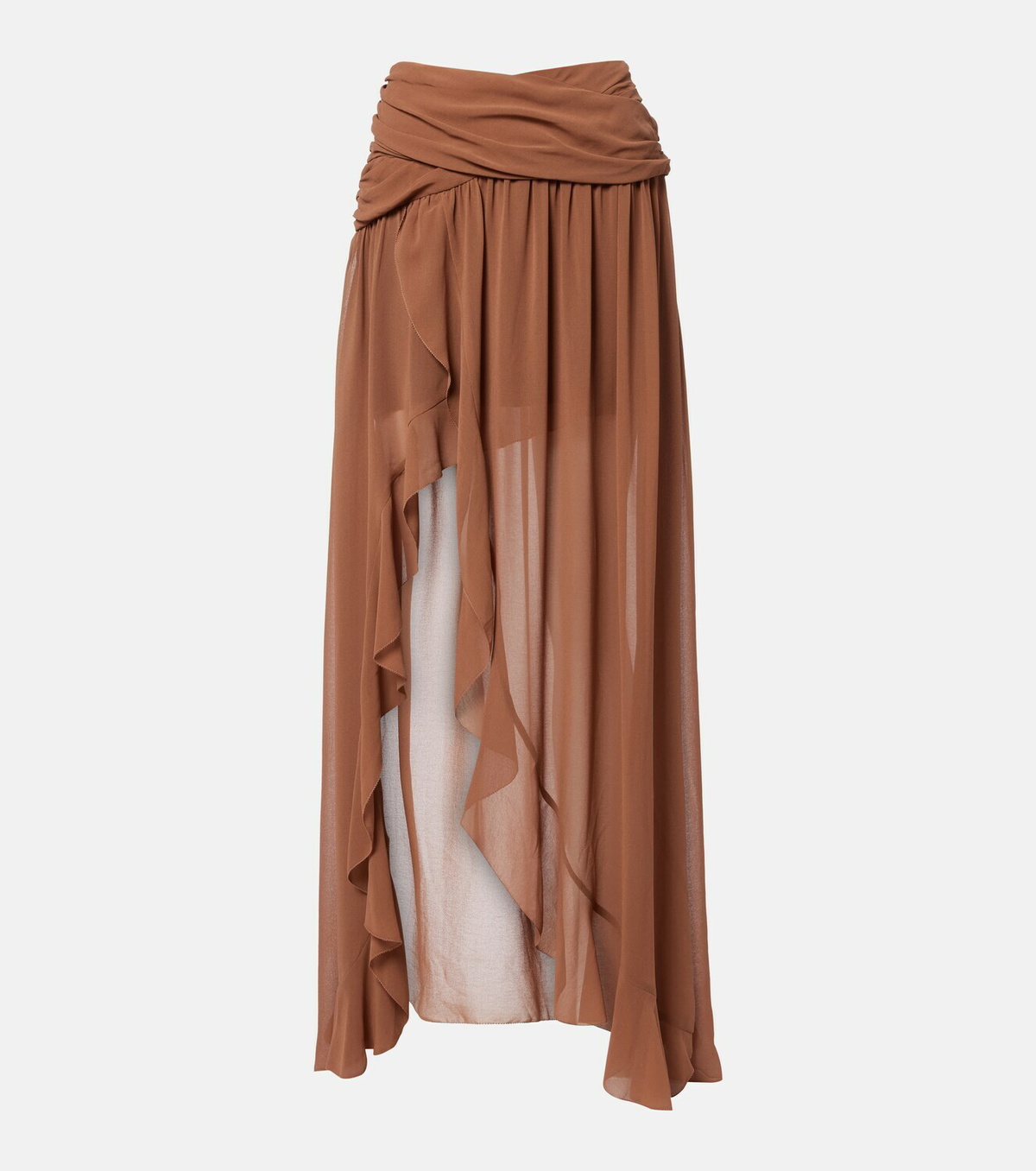 Jacques Wei Draped asymmetric maxi skirt
