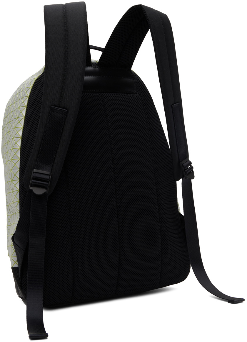 BAO BAO ISSEY MIYAKE Green & Silver Daypack Reflector Backpack Bao