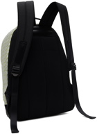 BAO BAO ISSEY MIYAKE Green & Silver Daypack Reflector Backpack