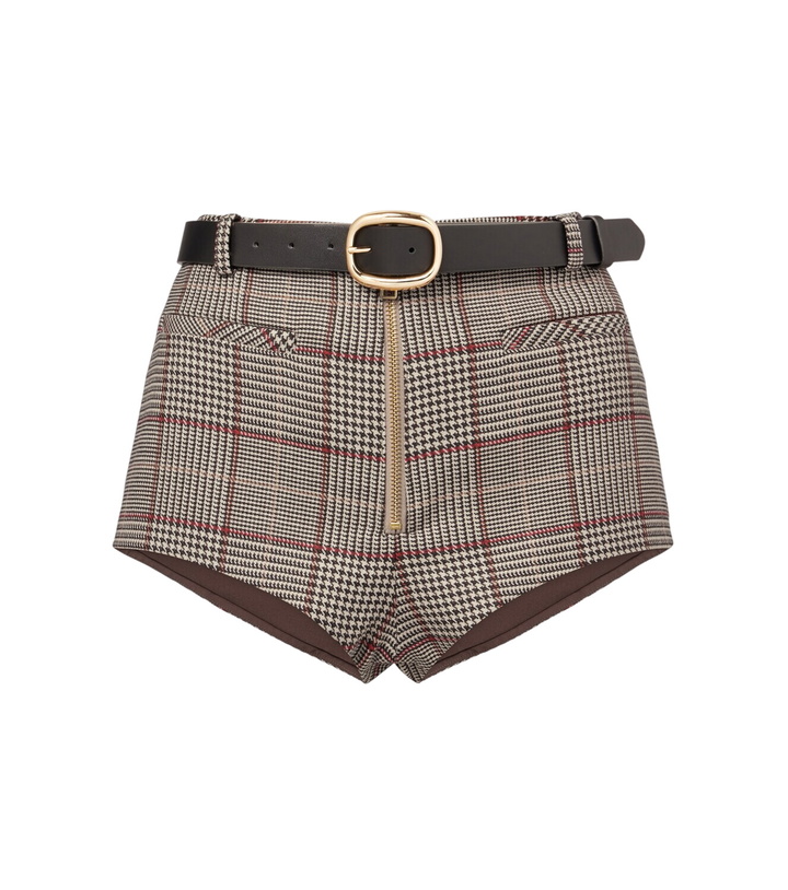 Photo: Self-Portrait Checked shorts