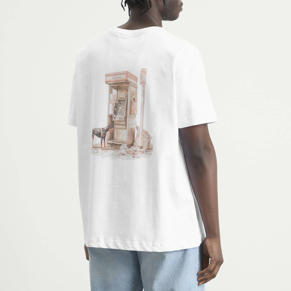 Club 1984 Men's The Line T-Shirt in White