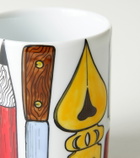 Fornasetti Strumenti Scrittura porcelain pen pot