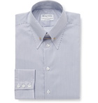 Kingsman - Turnbull & Asser Slim-Fit Pinned-Collar Striped Cotton Shirt - Blue