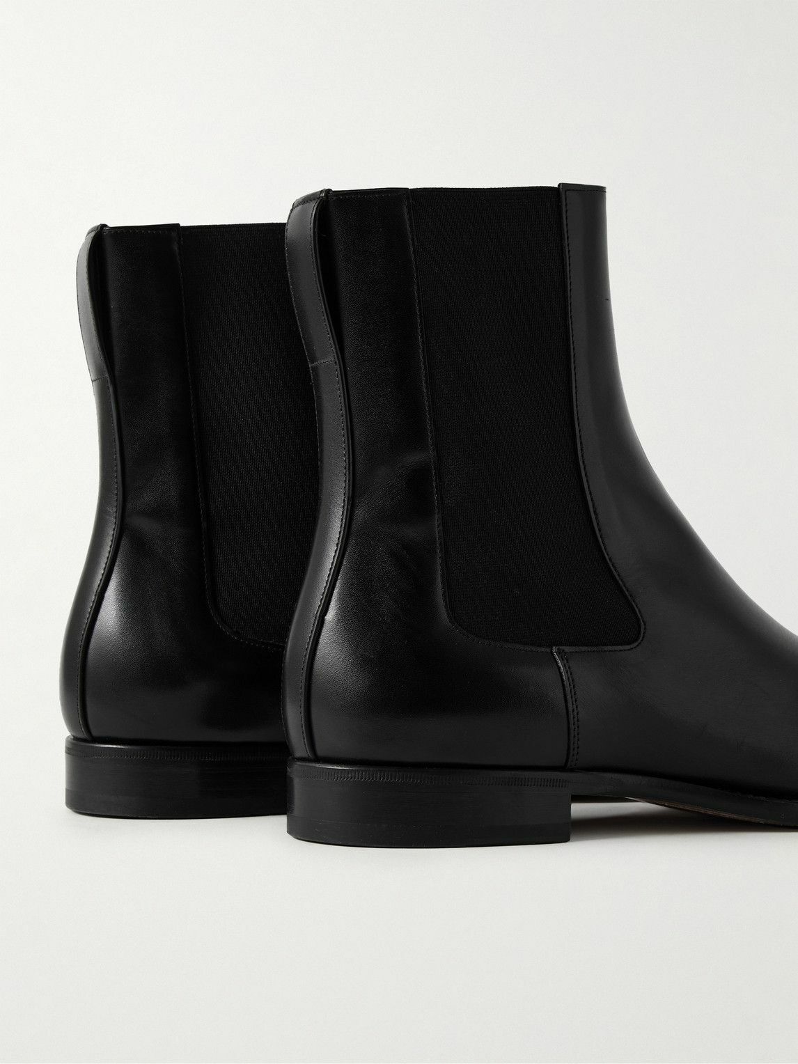 The Row - Novus Leather Chelsea Boots - Black