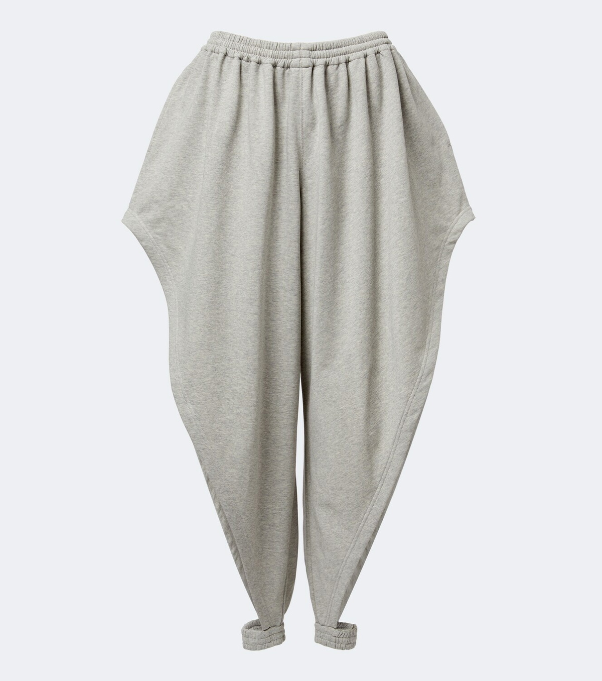 Alaïa Ruffled cotton-blend fleece tapered pants