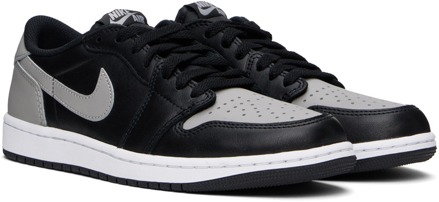 Nike Jordan Black & Gray Air Jordan 1 Low OG Sneakers