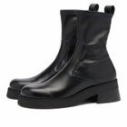 MIISTA Women's Oliana Ankle Boots in Black Blue
