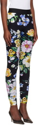 Dolce&Gabbana Black Printed Leggings