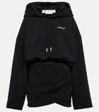 Off-White - Cotton jersey hoodie dress