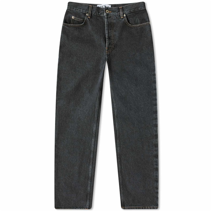 Photo: Loewe Men's Cropped Jean in Washed Black