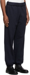 Dion Lee Navy Cotton Lounge Pants