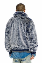 Diesel Shaggy winter jacket - Winter Jackets Mens in Blue